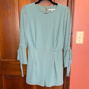 Naked Zebra Seafoam Green Romper